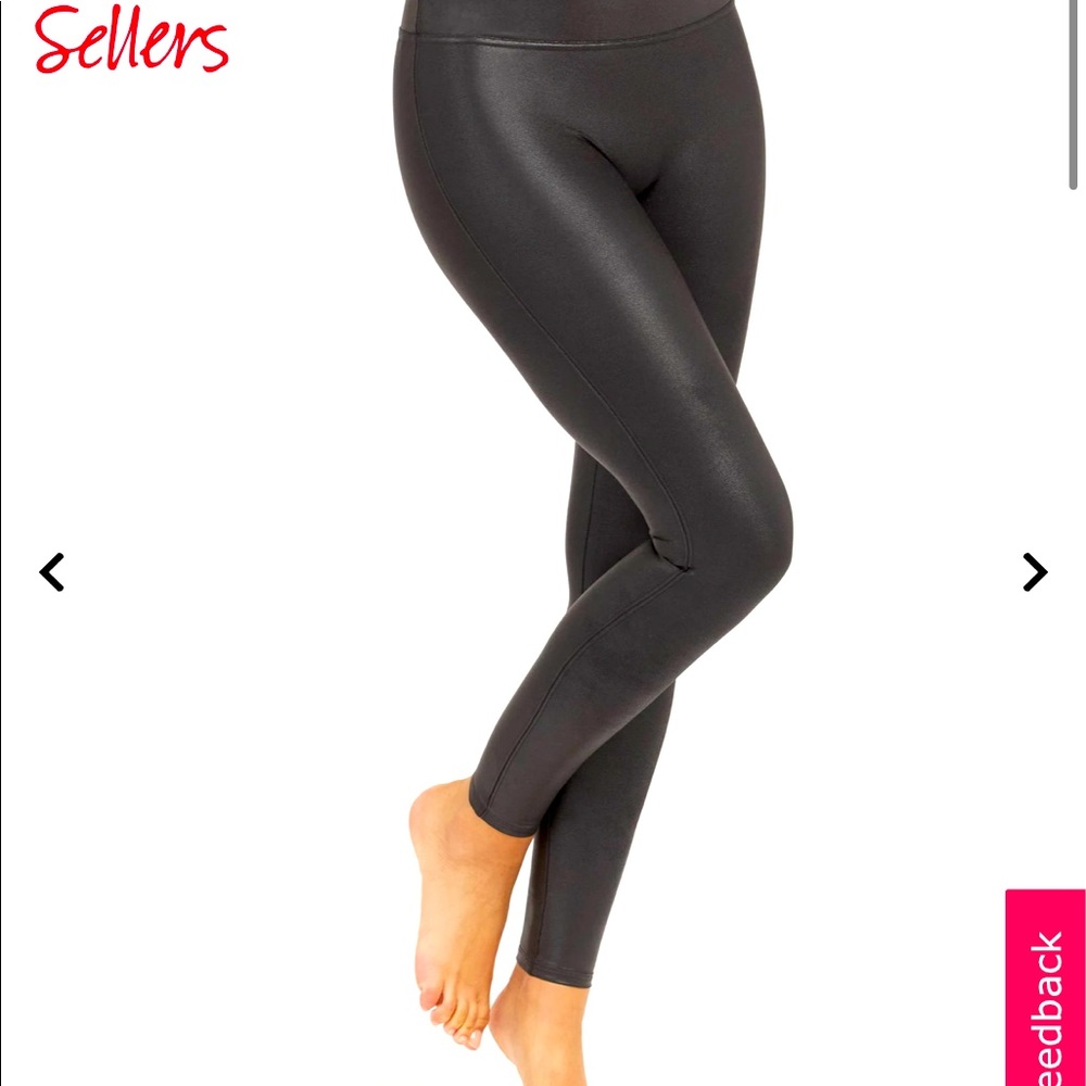 Spanx faux leather Leggings NWOT